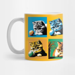 Exotic Shorthair Pop Art - Cute Kitties Mug